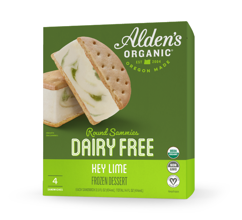 Dairy Free Key Lime Ice Cream Sandwich
