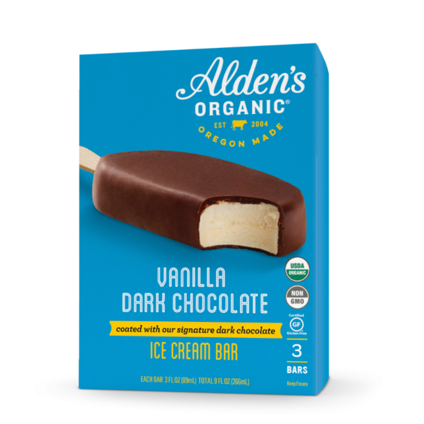 Alden's Ice Cream | Vanilla Dark Chocolate Bar