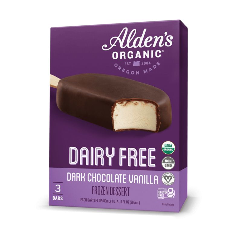 Alden's Ice Cream - Dairy Free Dark Chocolate Vanilla Bar