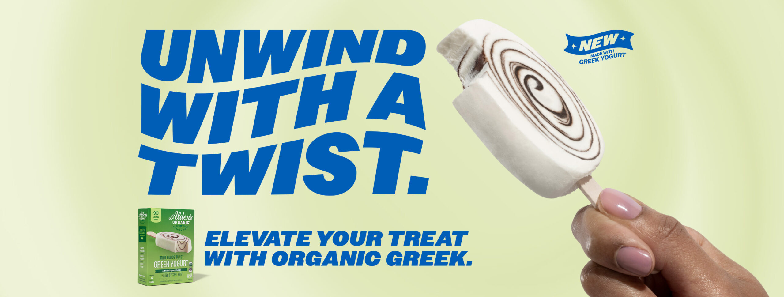 Alden's Greek Yogurt - Unwind with a Twist.